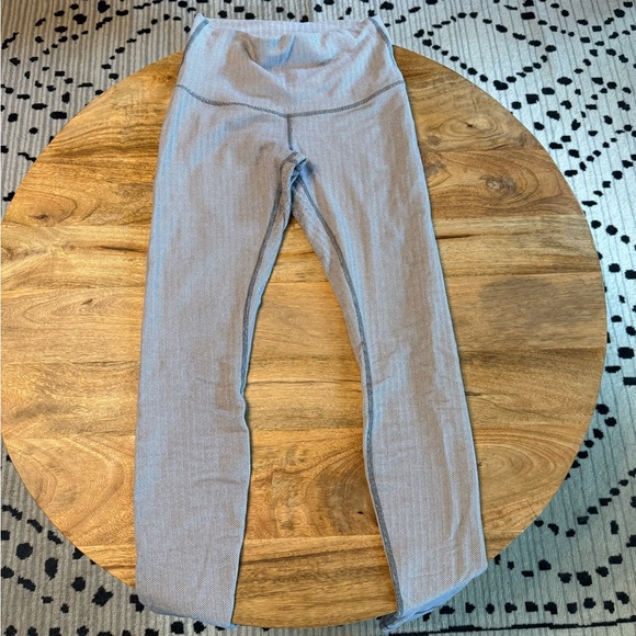 Lululemon Gray/white Leggings - Picture 1 of 3